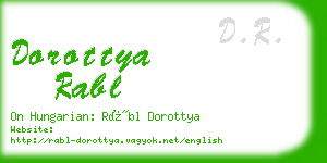 dorottya rabl business card